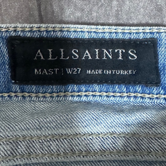 All Saints Mast Ankle Destroyed Jeans [305] - Picture 8 of 10
